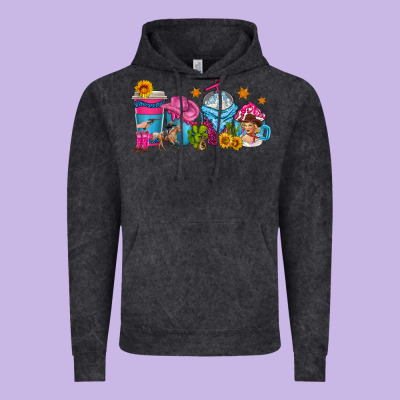 Cowgirl Coffee Cups Vintage Hoodie Designed By Texasbilliewilder