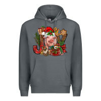 Rock joy christmas with pig bbs Premium Hoodie - BundleAndBundleShop