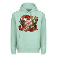 Seafoam joy christmas with pig bbs Premium Hoodie - BundleAndBundleShop