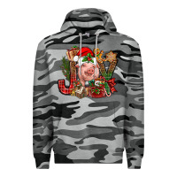 Slate Camo joy christmas with pig bbs Premium Hoodie - BundleAndBundleShop