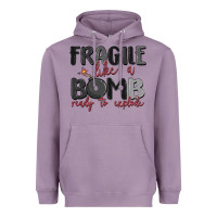 Lavender fragile like a bomb ready to explode Heavyweight Hoodie - MaliasSmallBusiness