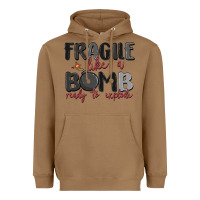 Toasted Coconut fragile like a bomb ready to explode Heavyweight Hoodie - MaliasSmallBusiness