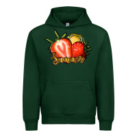 Forest Green Strawberry Summer Urban Hoodie - Bettercallsaul