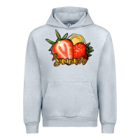 Heather Grey Strawberry Summer Urban Hoodie - Bettercallsaul