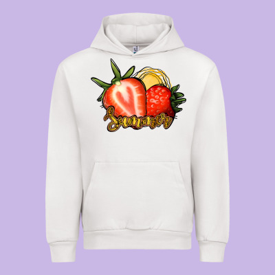 Strawberry Summer Urban Hoodie Designed By Bettercallsaul