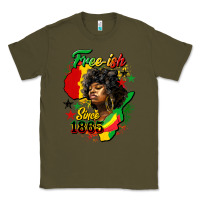 Army Green free ish since 1865 Classic Tee - HRA Design Shop