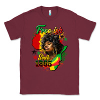 Burgundy free ish since 1865 Classic Tee - HRA Design Shop