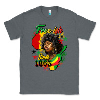Charcoal Heather free ish since 1865 Classic Tee - HRA Design Shop