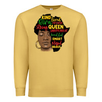 Antique Gold black woman africa silhouette Premium Sweatshirt - MaliasSmallBusiness