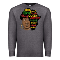 Charcoal Heather black woman africa silhouette Premium Sweatshirt - MaliasSmallBusiness
