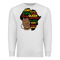 Oatmeal Heather black woman africa silhouette Premium Sweatshirt - MaliasSmallBusiness