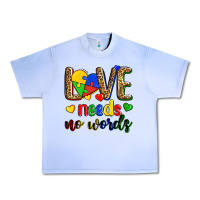 Grape Ice love needs no words Urban Heavy Tee - Zillion Design Studio