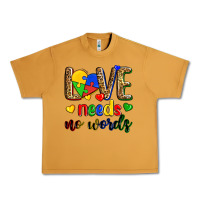 Peanut Butter love needs no words Urban Heavy Tee - Zillion Design Studio