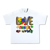 White love needs no words Urban Heavy Tee - Zillion Design Studio
