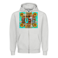 Dove Grey sunflower and daisy nurse tumbler Zipper Hoodie - BundleAndBundleShop