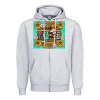 Heather Grey sunflower and daisy nurse tumbler Zipper Hoodie - BundleAndBundleShop