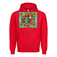 Red sunflower and daisy nurse tumbler Zipper Hoodie - BundleAndBundleShop
