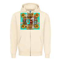 Sandshell sunflower and daisy nurse tumbler Zipper Hoodie - BundleAndBundleShop