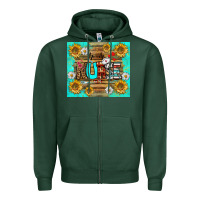 Sports Green sunflower and daisy nurse tumbler Zipper Hoodie - BundleAndBundleShop