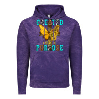 Cloud Purple created with a purpose Vintage Hoodie - texasbilliewilder