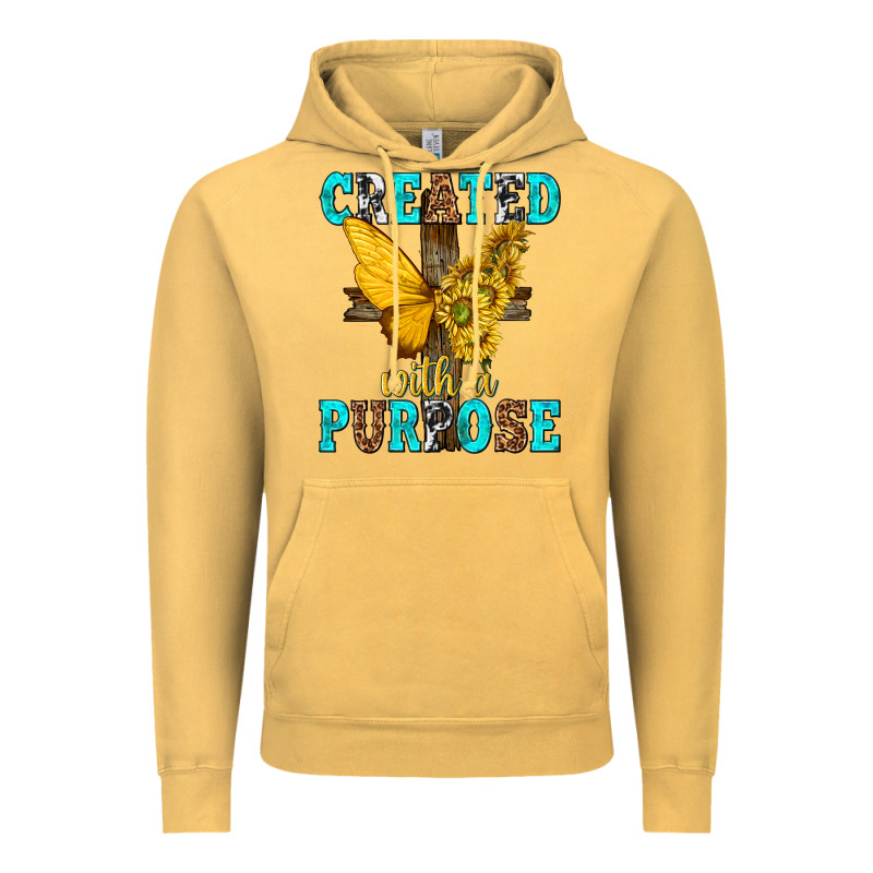 Created With A Purpose Vintage Hoodie by texasbilliewilder | Teevron