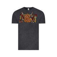 Vintage Black joy highland cow Vintage Tee - RanaPortraitStore