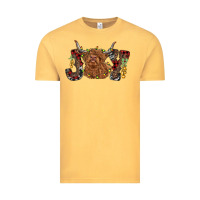 Vintage Mustard joy highland cow Vintage Tee - RanaPortraitStore