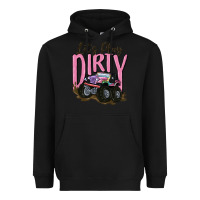 Black let's play dirty Heavyweight Hoodie - MaliasSmallBusiness