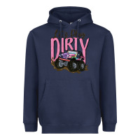 Navy let's play dirty Heavyweight Hoodie - MaliasSmallBusiness