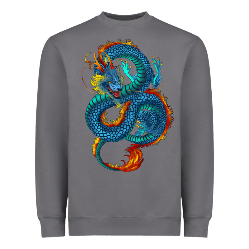 Blue Dragon Heavyweight Sweatshirt by RanaPortraitStore | Teevron