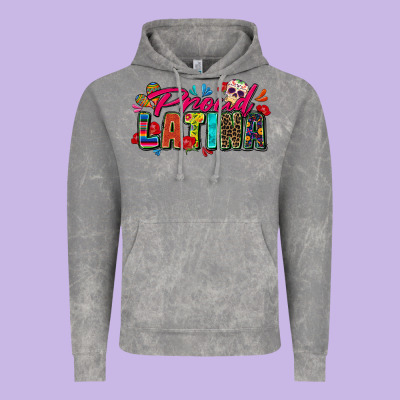 Proud Latina Vintage Hoodie Designed By Zillion Design Studio