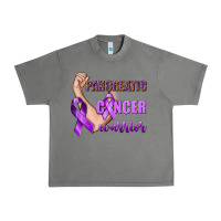 Tornado Pancreatic Cancer Warrior Urban Heavy Tee - texasbilliewilder