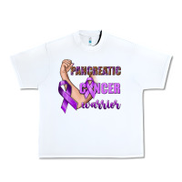 White Pancreatic Cancer Warrior Urban Heavy Tee - texasbilliewilder