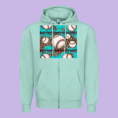 Baseball Zipper Hoodie Designed By Jahusdesignshop