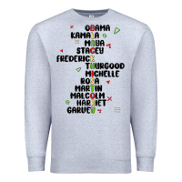 Heather Grey black history Premium Sweatshirt - MaliasSmallBusiness
