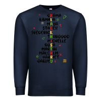 Navy black history Premium Sweatshirt - MaliasSmallBusiness