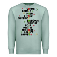 Seafoam black history Premium Sweatshirt - MaliasSmallBusiness