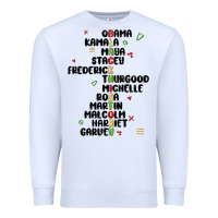 White black history Premium Sweatshirt - MaliasSmallBusiness