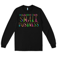 Black minding my own small bussiness Long Sleeve Tee - CowhideDigitalArt