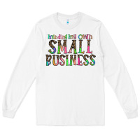 White minding my own small bussiness Long Sleeve Tee - CowhideDigitalArt