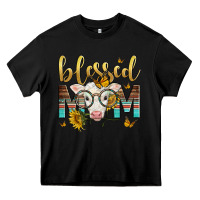 Black Western Blessed Mom Baby Calf Heavy Core Tee - LillyAllenDesigns