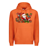 Carrot joy christmas with santa bbs Premium Hoodie - BundleAndBundleShop
