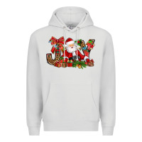 Dove Grey joy christmas with santa bbs Premium Hoodie - BundleAndBundleShop