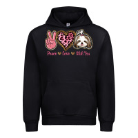 Black Peace Love Shih Tzu Urban Hoodie - Bettercallsaul