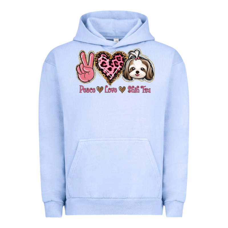 Peace Love Shih Tzu Urban Hoodie by Bettercallsaul | Teevron