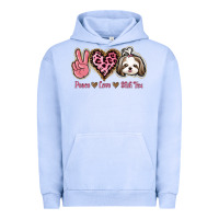 Pigment Grape Ice Peace Love Shih Tzu Urban Hoodie - Bettercallsaul