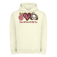 Pigment Pistachio Peace Love Shih Tzu Urban Hoodie - Bettercallsaul