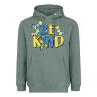 Sage be kind Heavyweight Hoodie - MaliasSmallBusiness