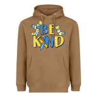 Toasted Coconut be kind Heavyweight Hoodie - MaliasSmallBusiness