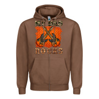 Chestnut my dad rock Zipper Hoodie - Artiststas
